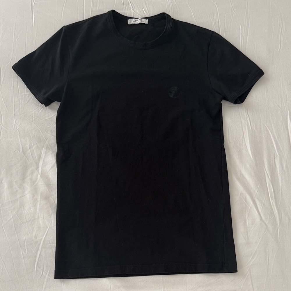Versace Black Short Sleeve Crewneck T-Shirt